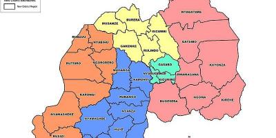 Mapa de Ruanda mapa provincias