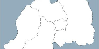 Ruanda mapa contorno